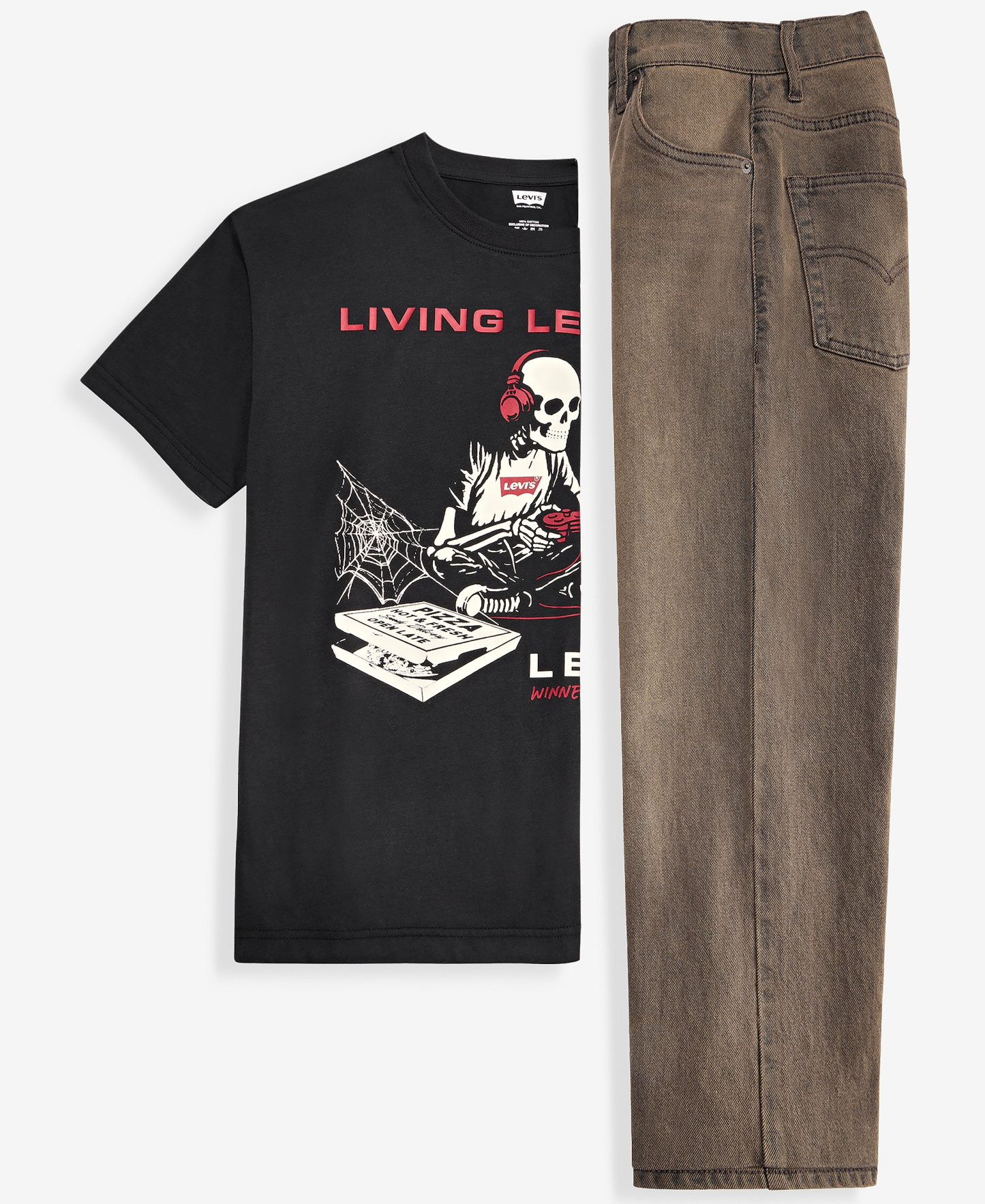 Levi's Boys 8-20 Gamer Life Tee & 578 Baggy-Fit Jeans - Jupiter