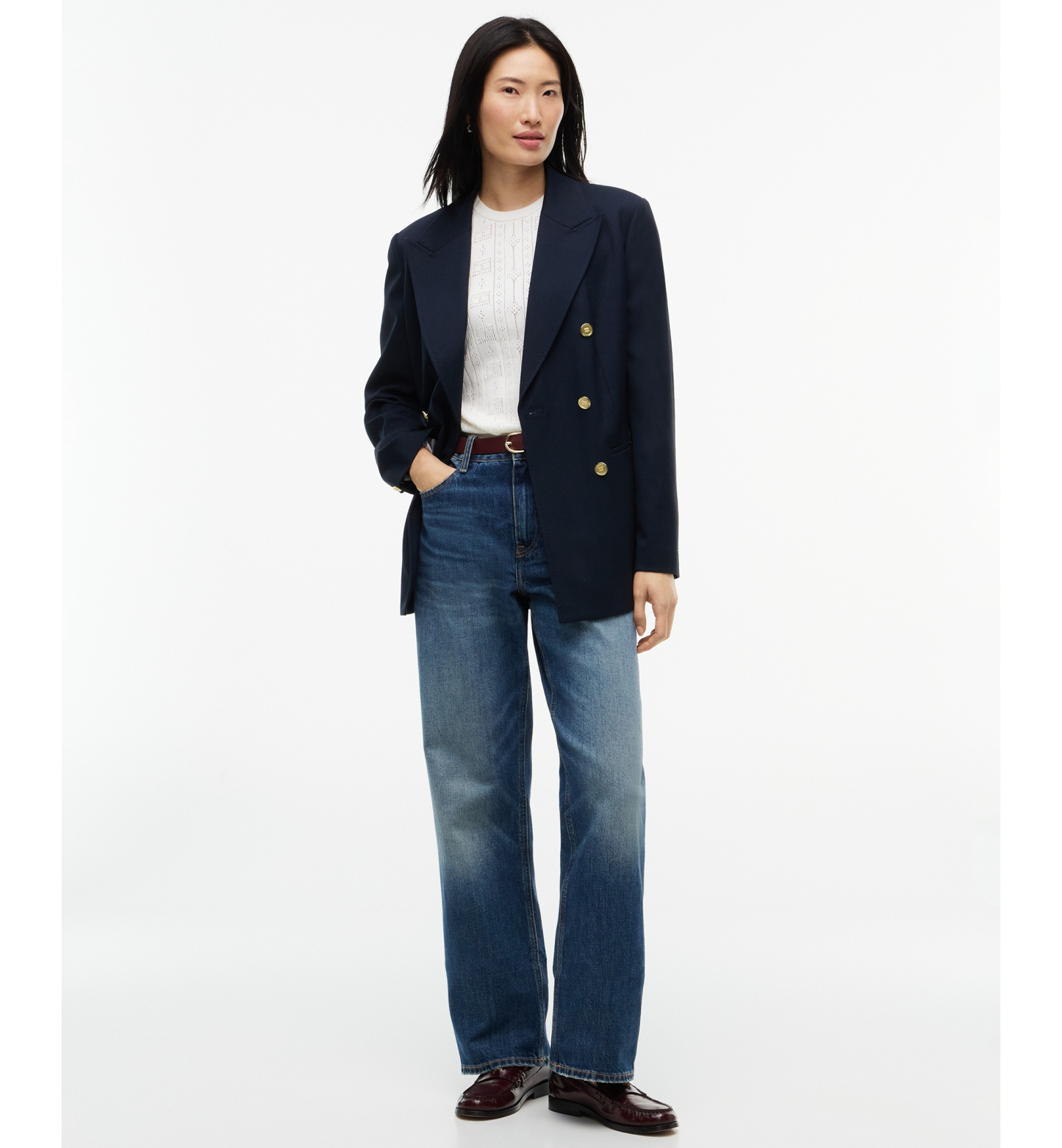 Tommy Hilfiger Women's Pointelle Puff-Sleeve Sweater - Ecru