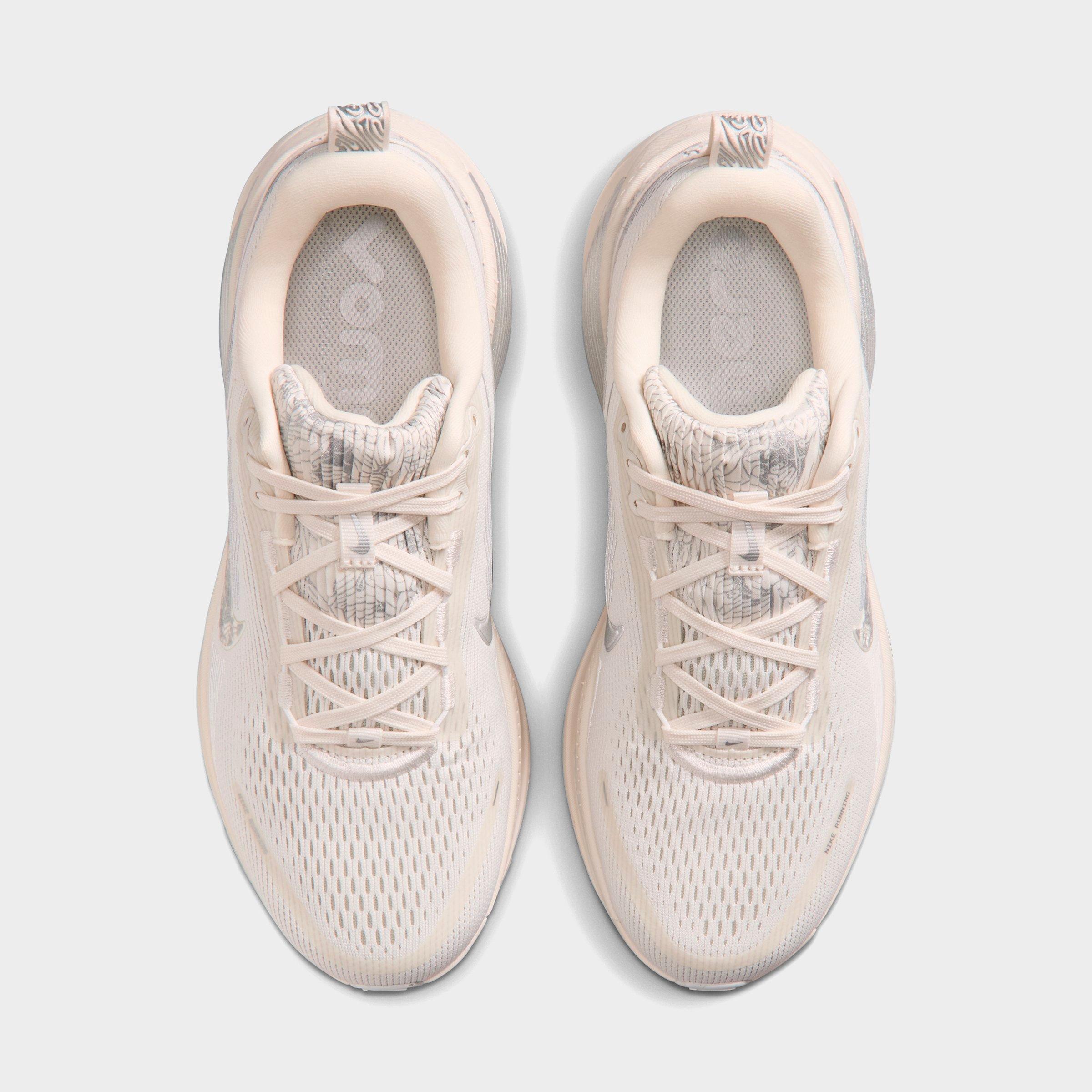 Women's Nithtke Vomero 18 Running Shoes - Part 2 - Phantom/Grey Fog/Metallic Silver/Summit White - Top view
