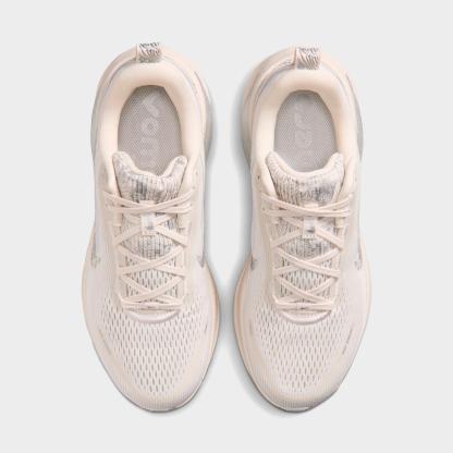 Women's Nithtke Vomero 18 Running Shoes - Part 2 - Phantom/Grey Fog/Metallic Silver/Summit White - Top view