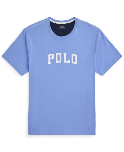 Polo Ralph Lauren Men's Crewneck Pajama T-Shirt - Harbor Island Blue/White Logo
