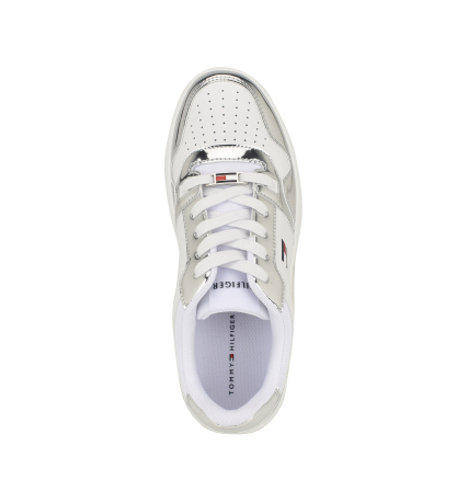 Tommy Hilfiger Women's Twigye Lace-Up Sneakers - Silver/White