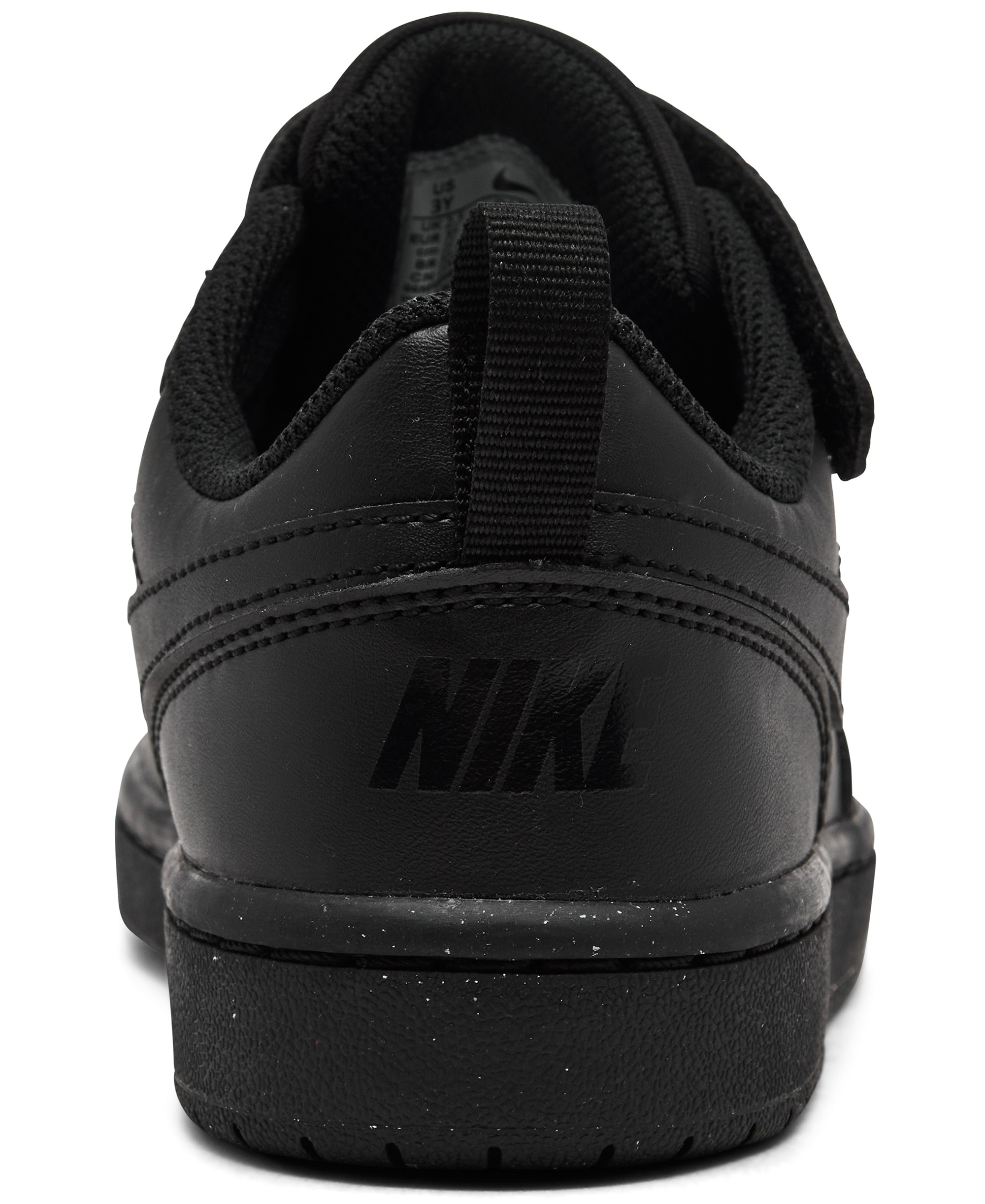 Nike Little Kids Court Borough Low Recraft Adjustable Strap Casual Sneakers From Finish Line - Black