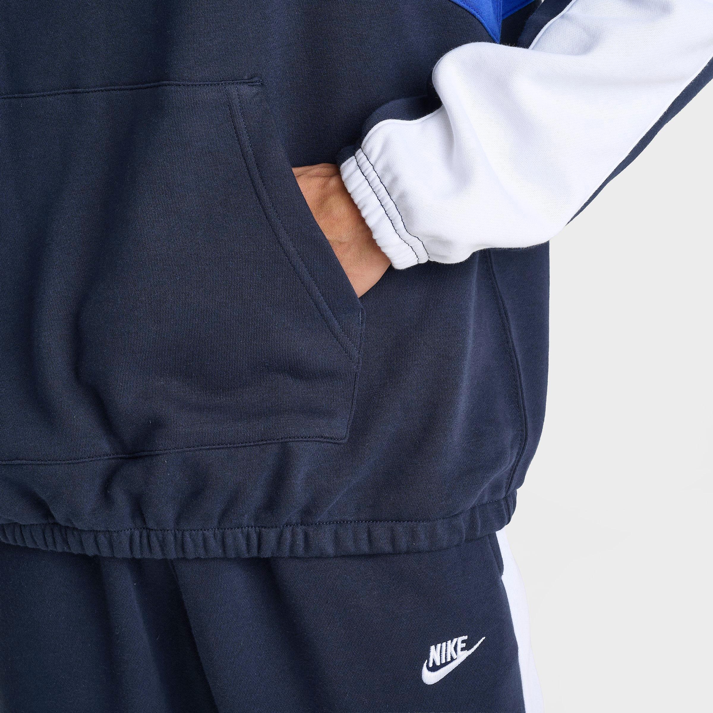 Men's Nithtke Club Fleece Tracksuit Pullover Hoodie - Obsidian/White/Game Royal/White