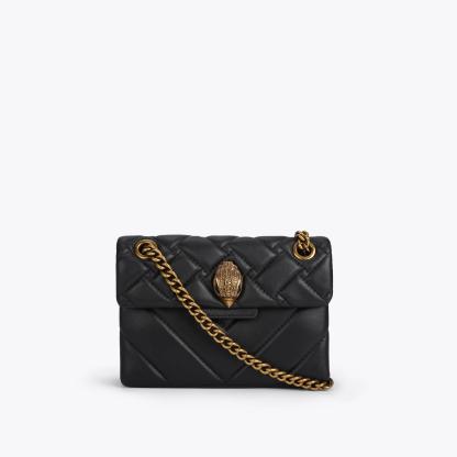 Kurt Geiger London Mini Leather Kensington Bag - Black