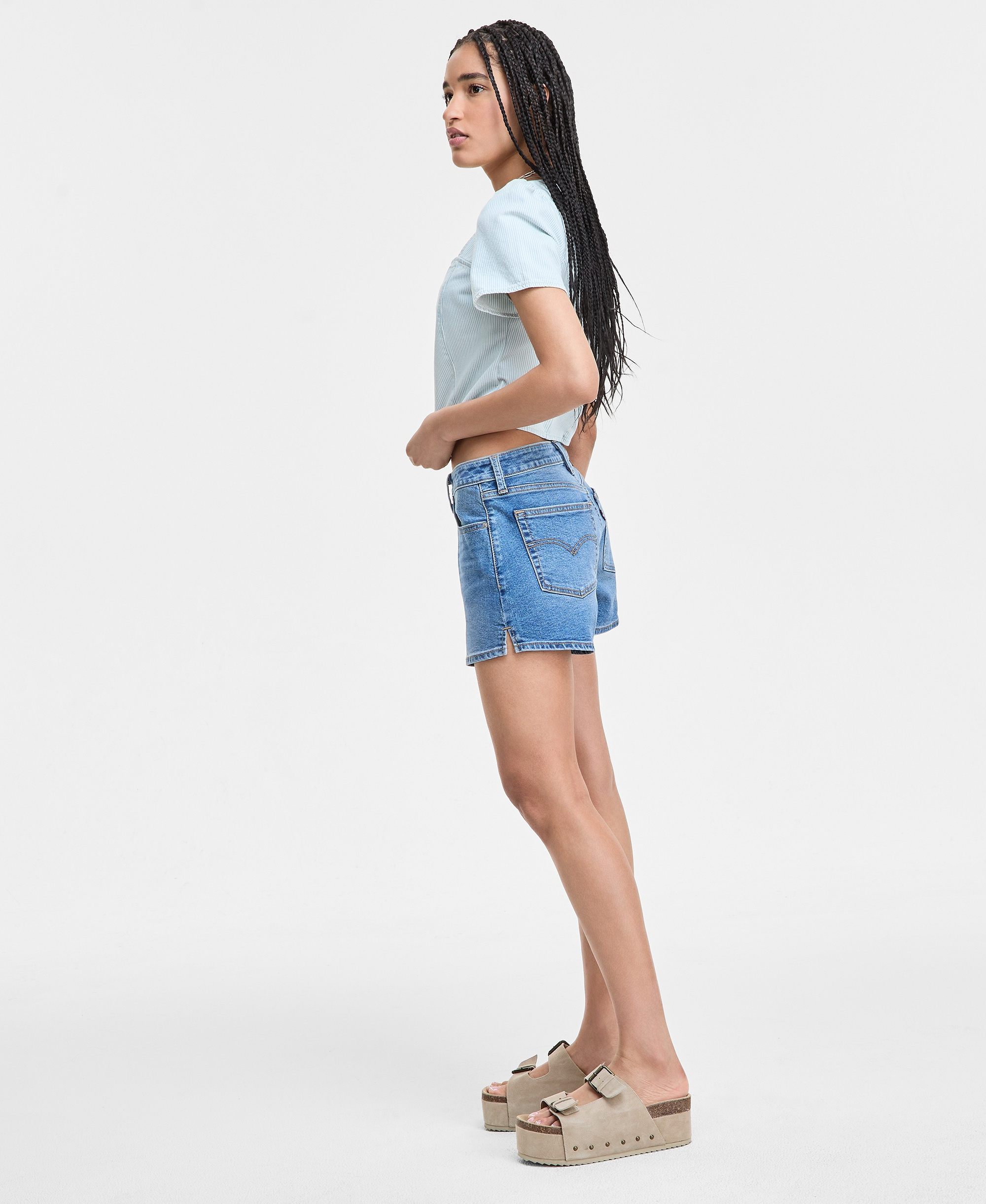 Levi's Women's Mid-Rise A-Line Denim Shorts - No You Didn't