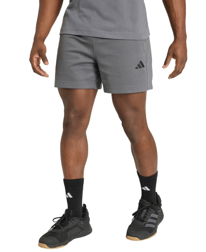 adidas Men's Workout Essentials Feelready Pull-On Shorts - Gray Five