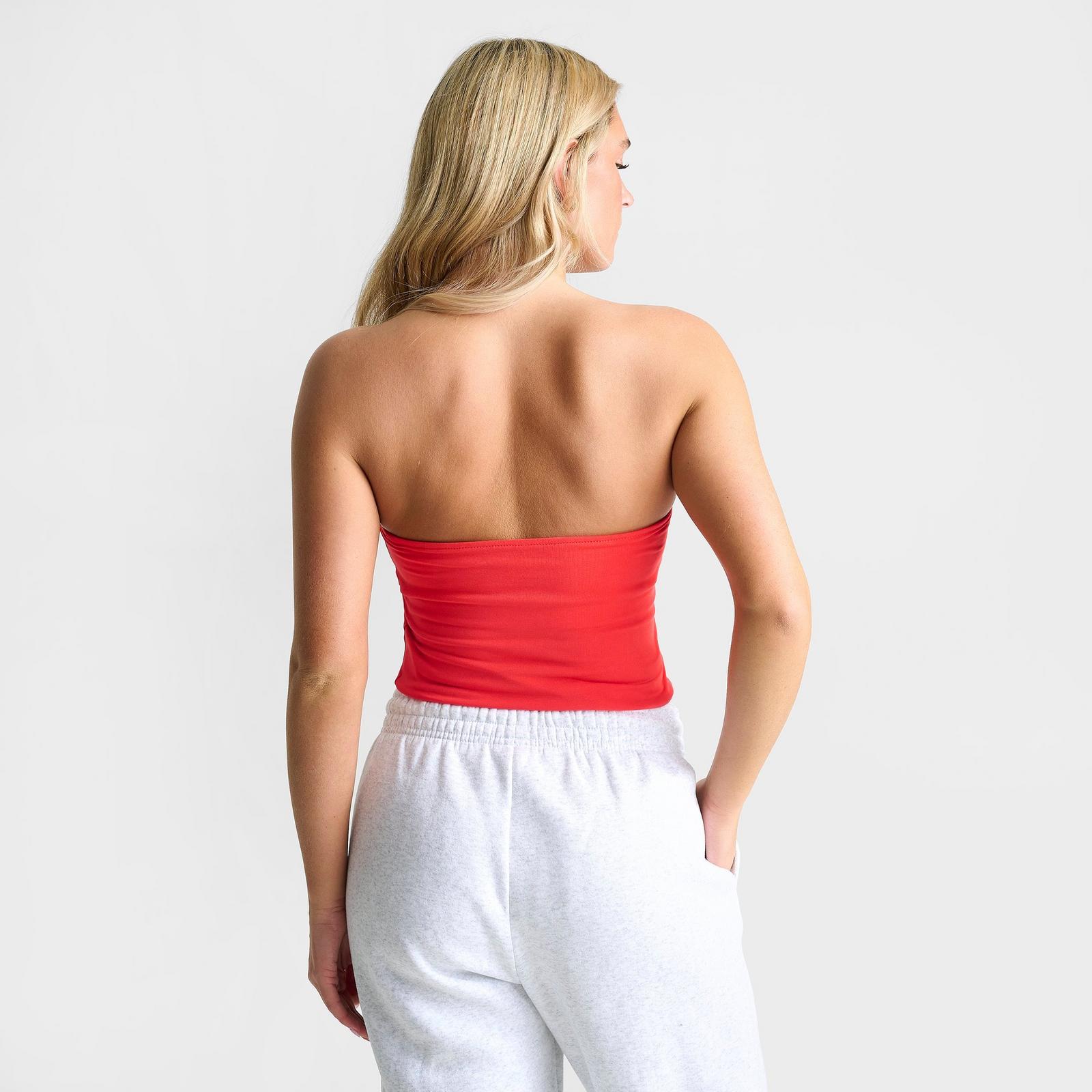 Women's Nike Sportswear Tube Top - Light Crimson/Sail