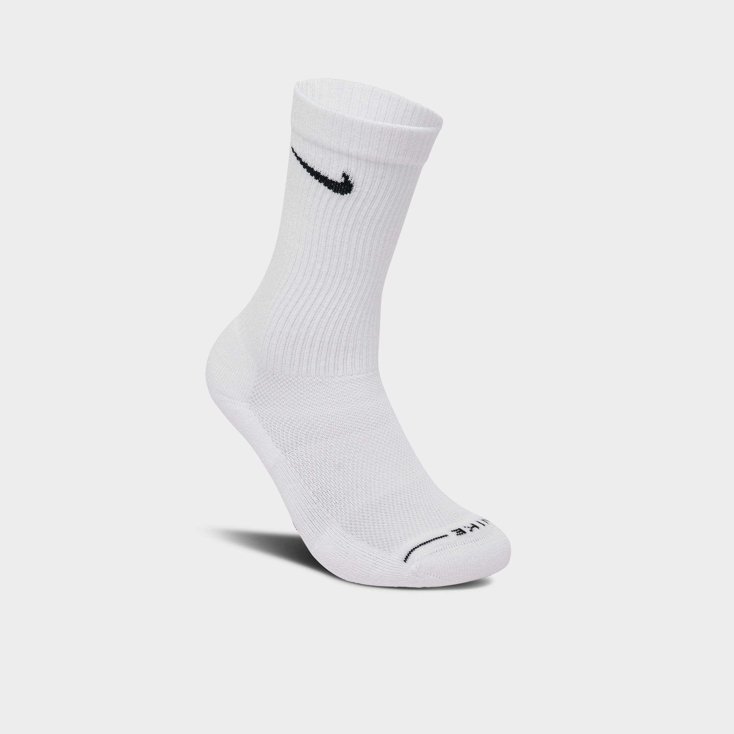 Nithtke Everyday Elevated Crew Socks (6-Pack) - White/Black