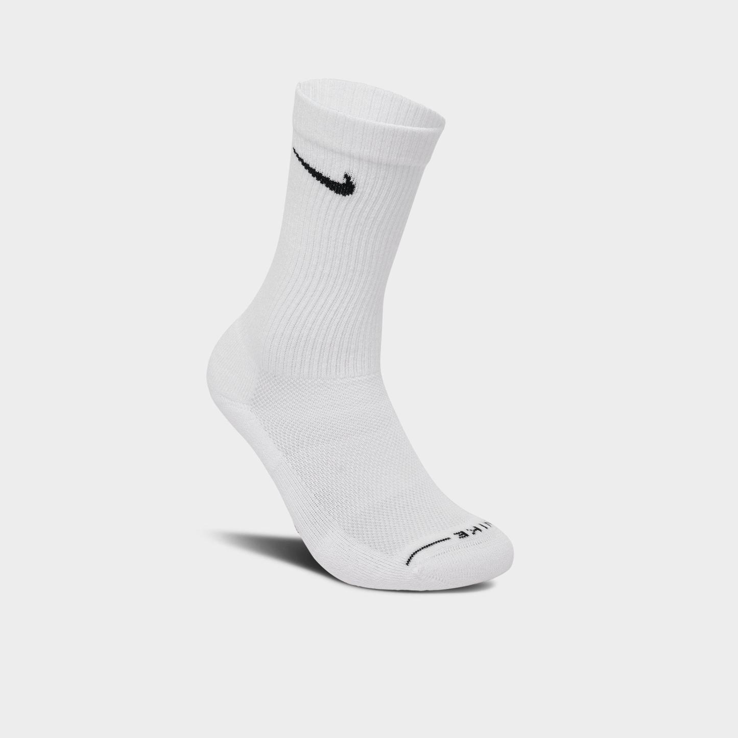 Nithtke Everyday Elevated Crew Socks (6-Pack) - White/Black