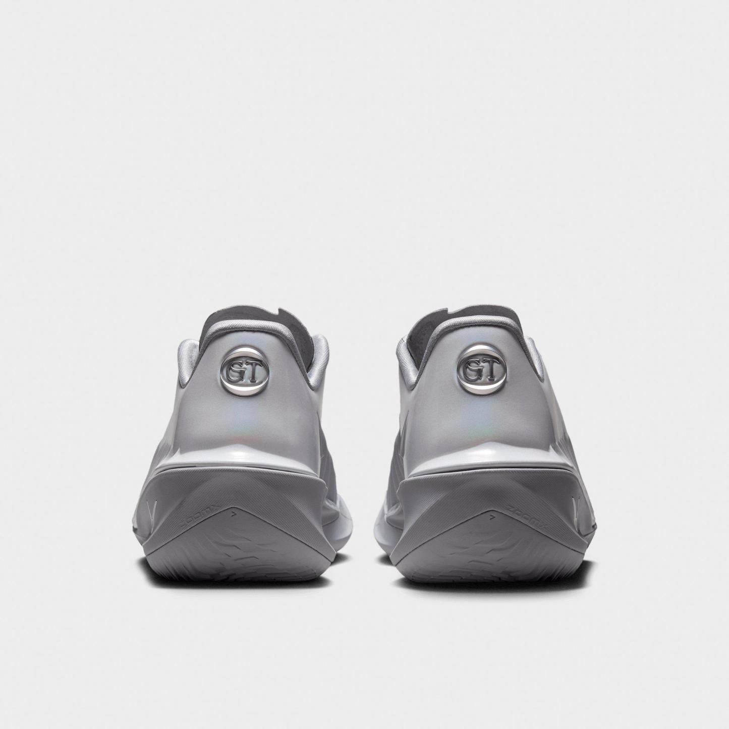 Men's Nithtke G.T. Cut 4 Basketball Shoes - White/Wolf Grey/Multi-Color/Metallic Silver - Back view