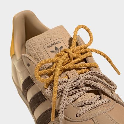 Women's adidas Originals Gazelle Indoor Casual Shoes - Magic Beige/Brown/Preloved Yellow - Detail shot