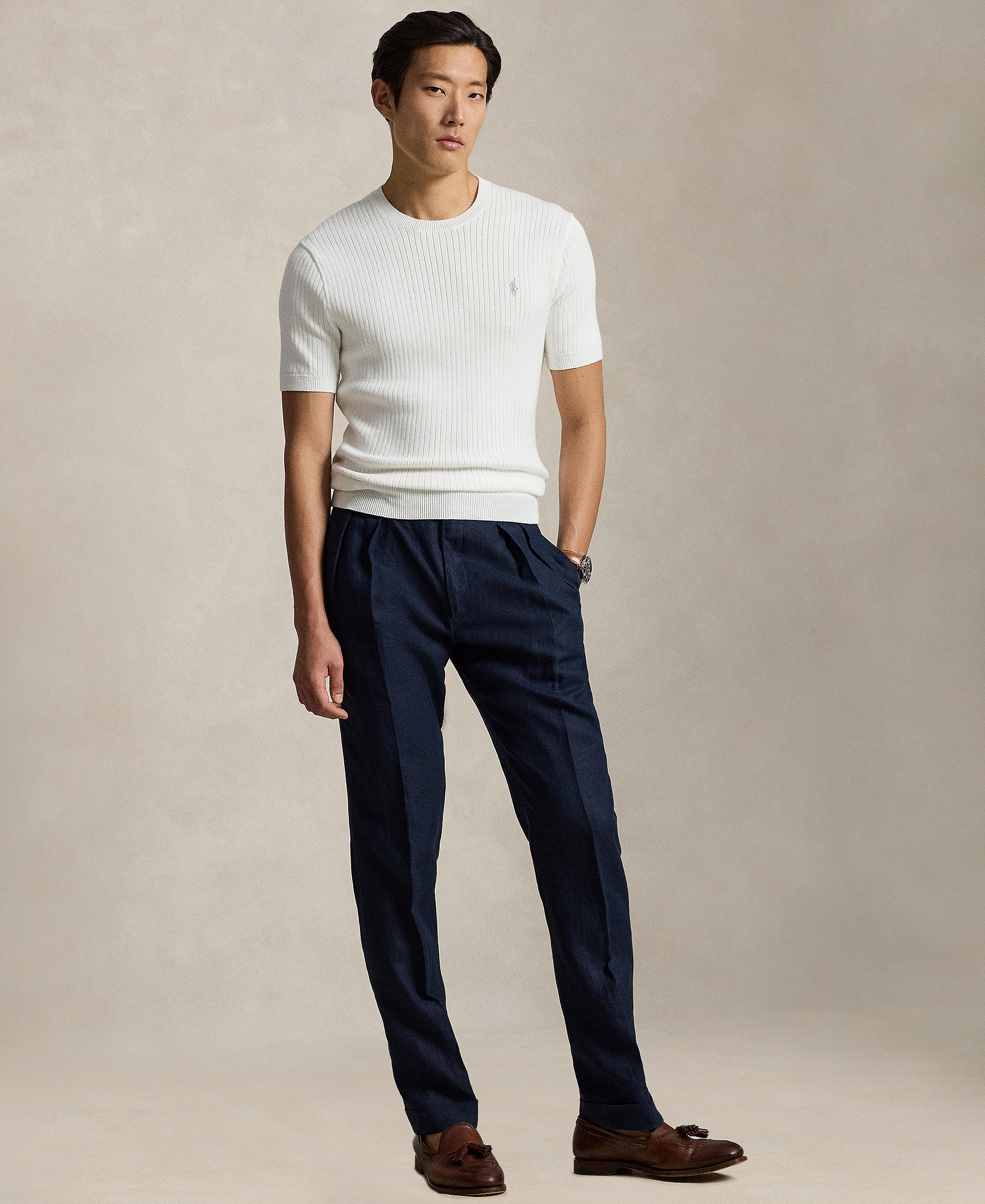 Polo Ralph Lauren Men's Crewneck Sweater - Deckwash White