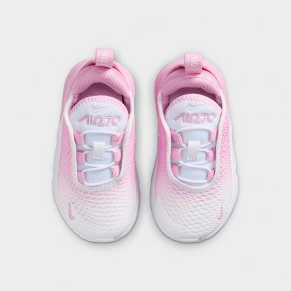 Kids' Toddler Nithtke Air Max 270 Casual Shoes - Pink Rise/White - Top view