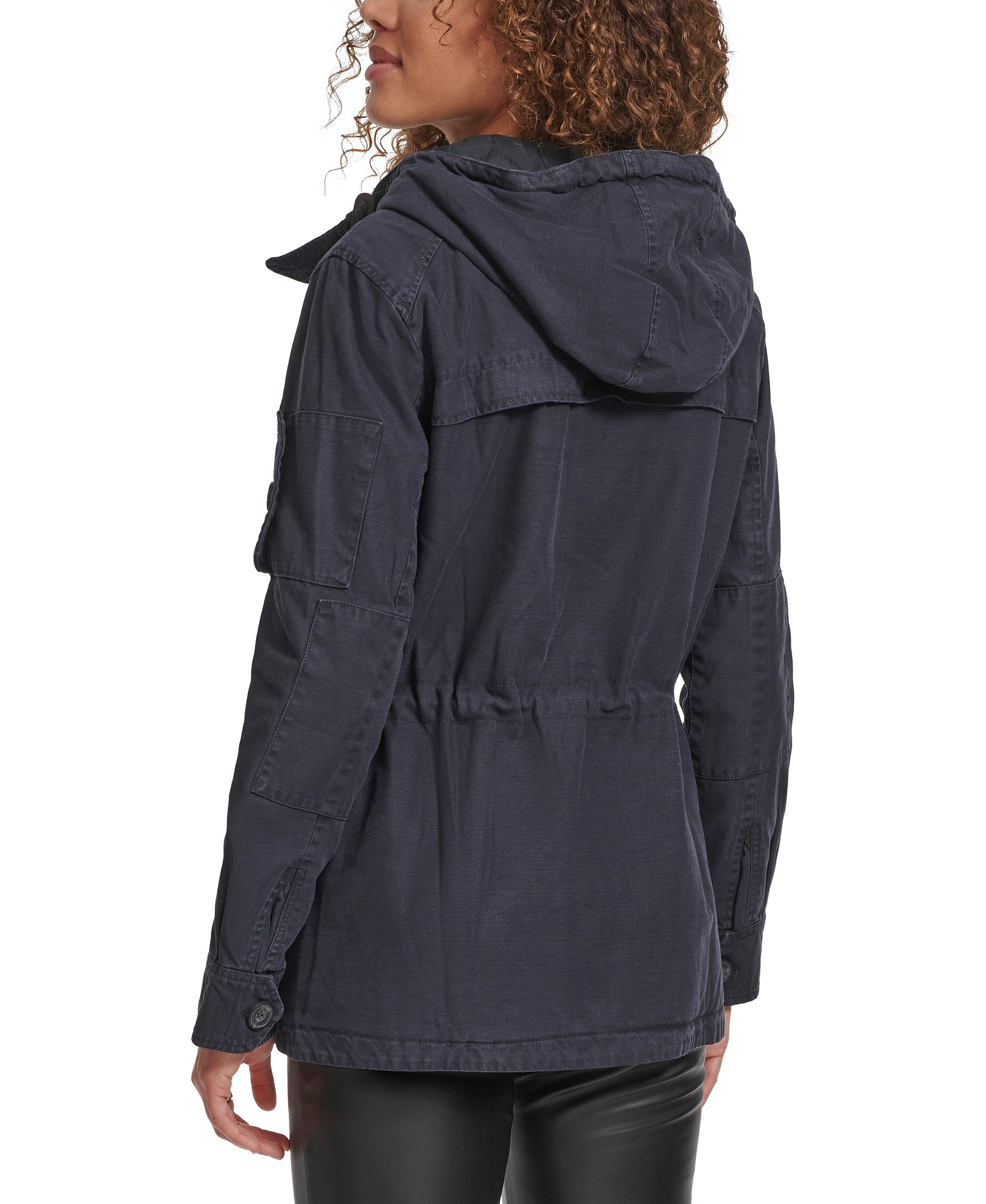 Levi's Women's Hooded Military Jacket - Navy
