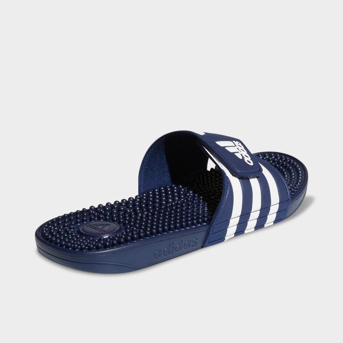Men's adidas Adissage Slide Sandals - Dark Blue/White/Dark Blue - view 4