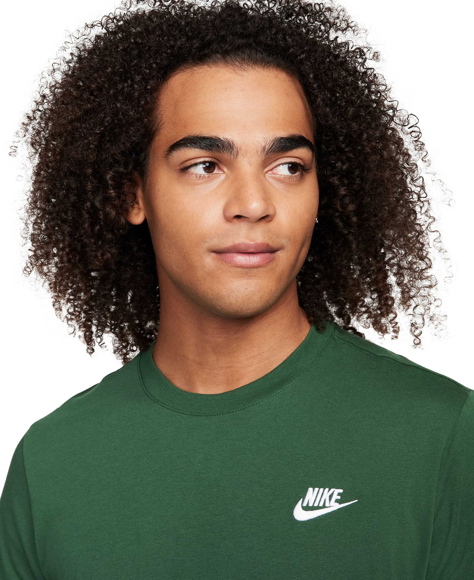 Nike Men's Sportswear Club Crewneck T-Shirt - Fir