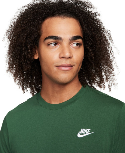 Nike Men's Sportswear Club Crewneck T-Shirt - Fir