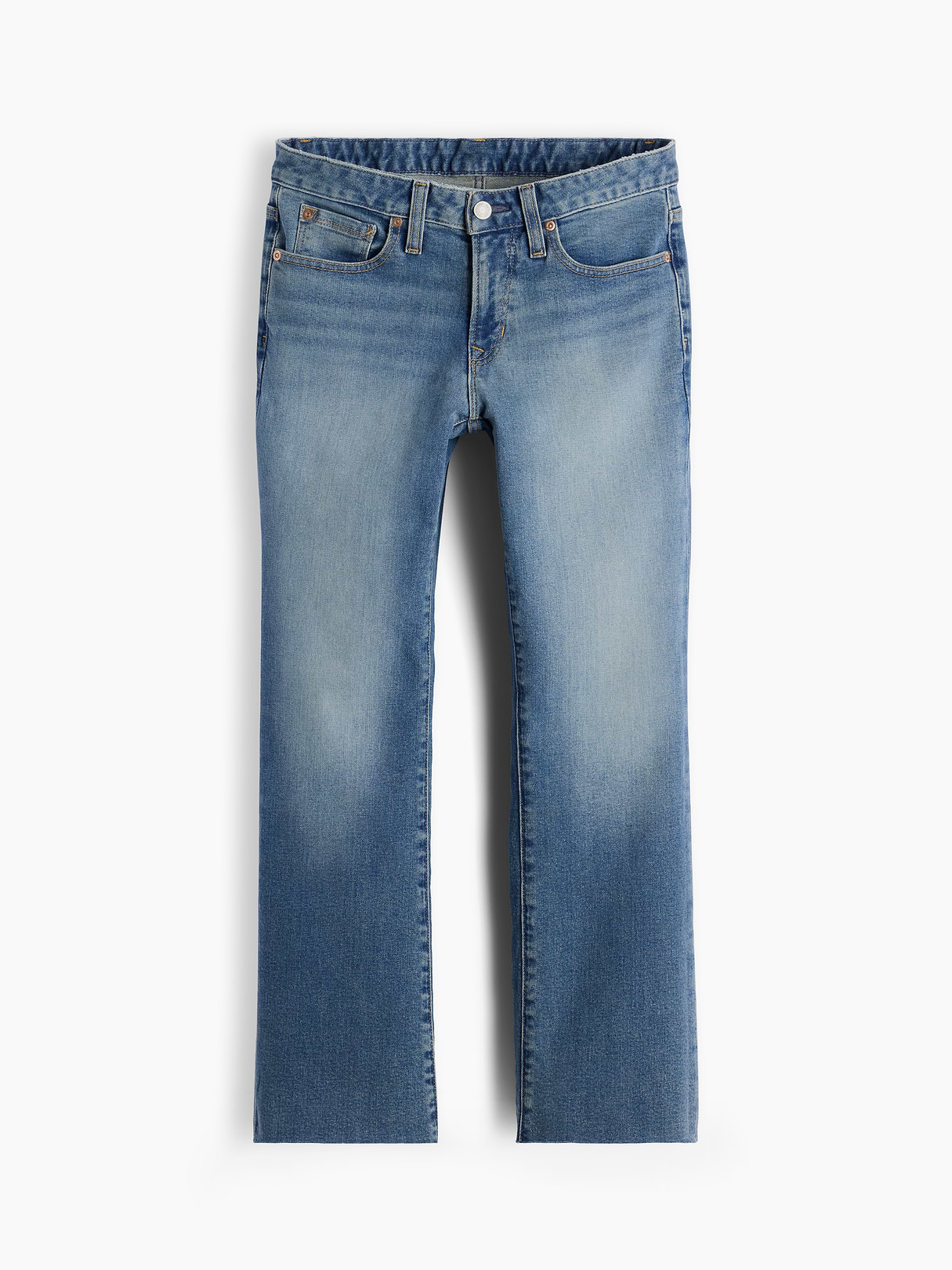 Low Rise Long & Lean Crop Jeans - Medium indigo