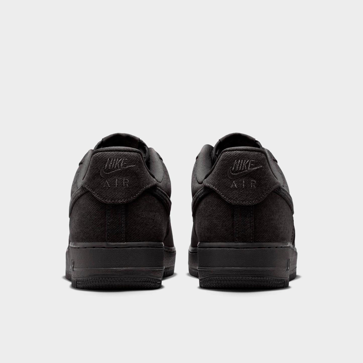 Men's Nithtke Air Force 1 '07 LV8 Casual Shoes - Part 1 - Anthracite/Medium Ash/Metallic Silver/Anthracite - Back view