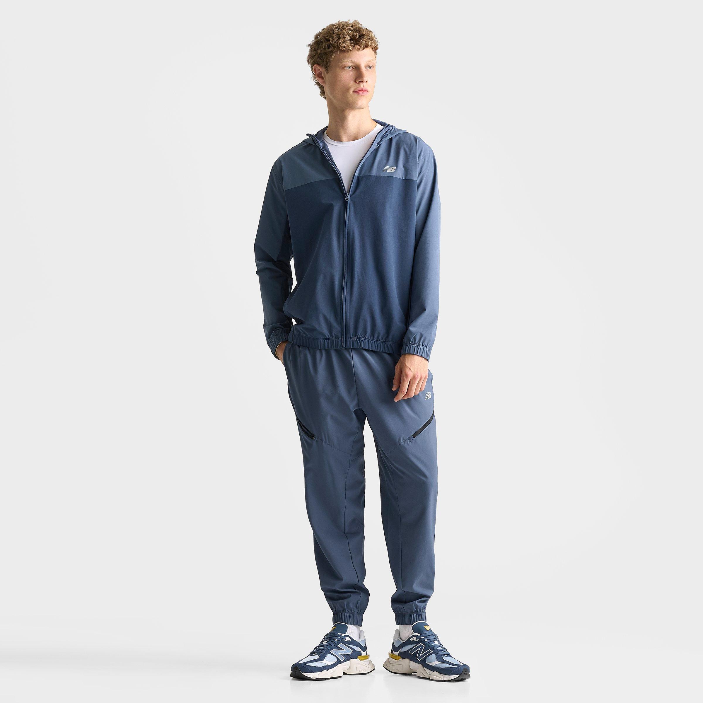 Men's New Balance Woven Zip Pocket Jogger Pants - Navy/Vintage Indigo - view 2