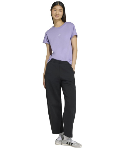 adidas Women's Short-Sleeve Cotton Crewneck Logo T-Shirt - Magic Lilac/white