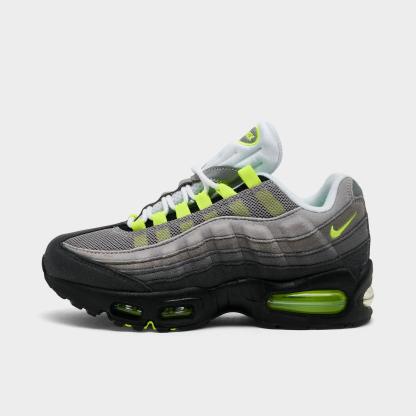 Big Kids' Nike Air Max 95 Big Bubble Casual Shoes - Black/Neon Yellow/Anthracite/Light Graphite