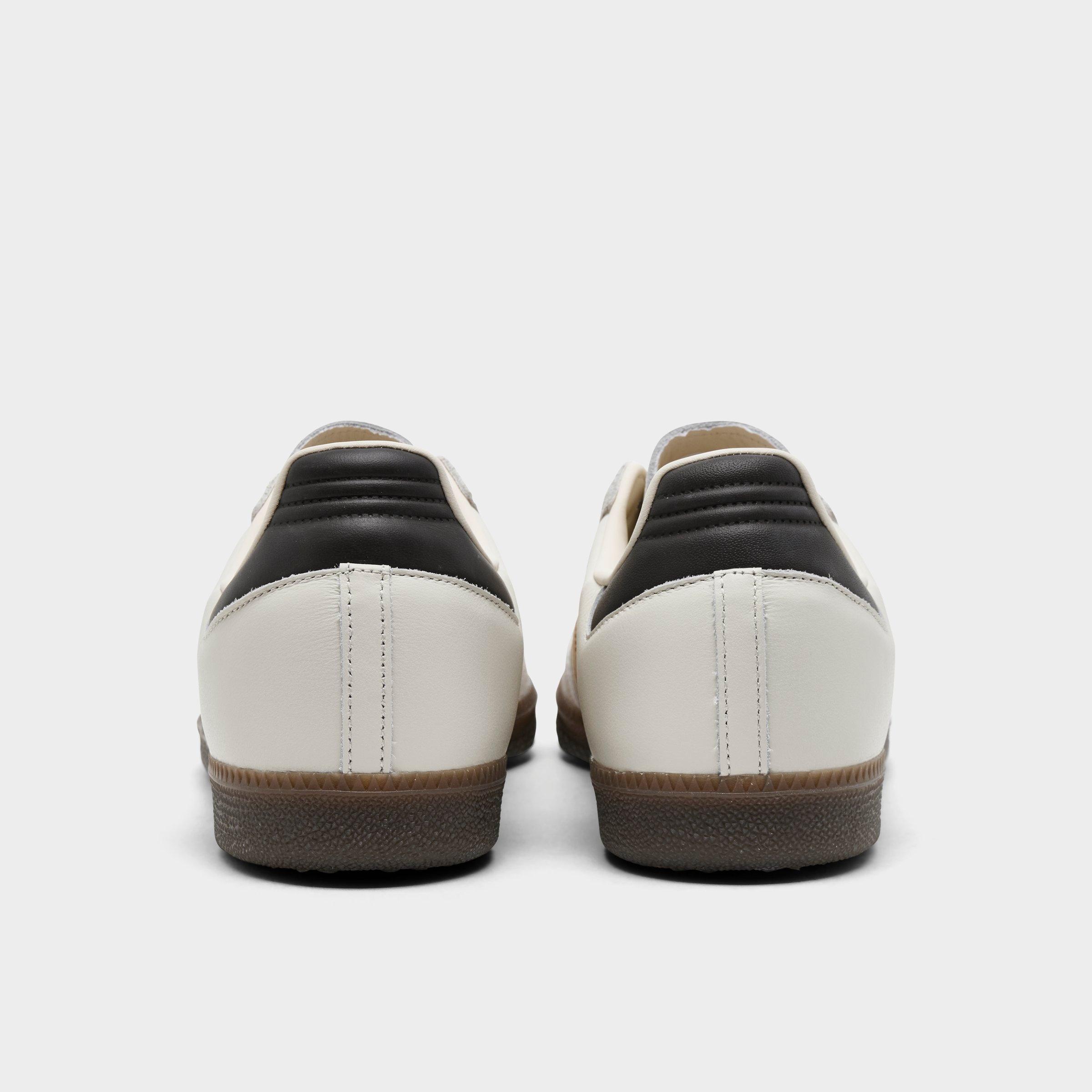 Men's adidas Originals Samba OG Casual Shoes - Part 2 - Chalk White/Magic Beige/Aurora Coffee - Back view