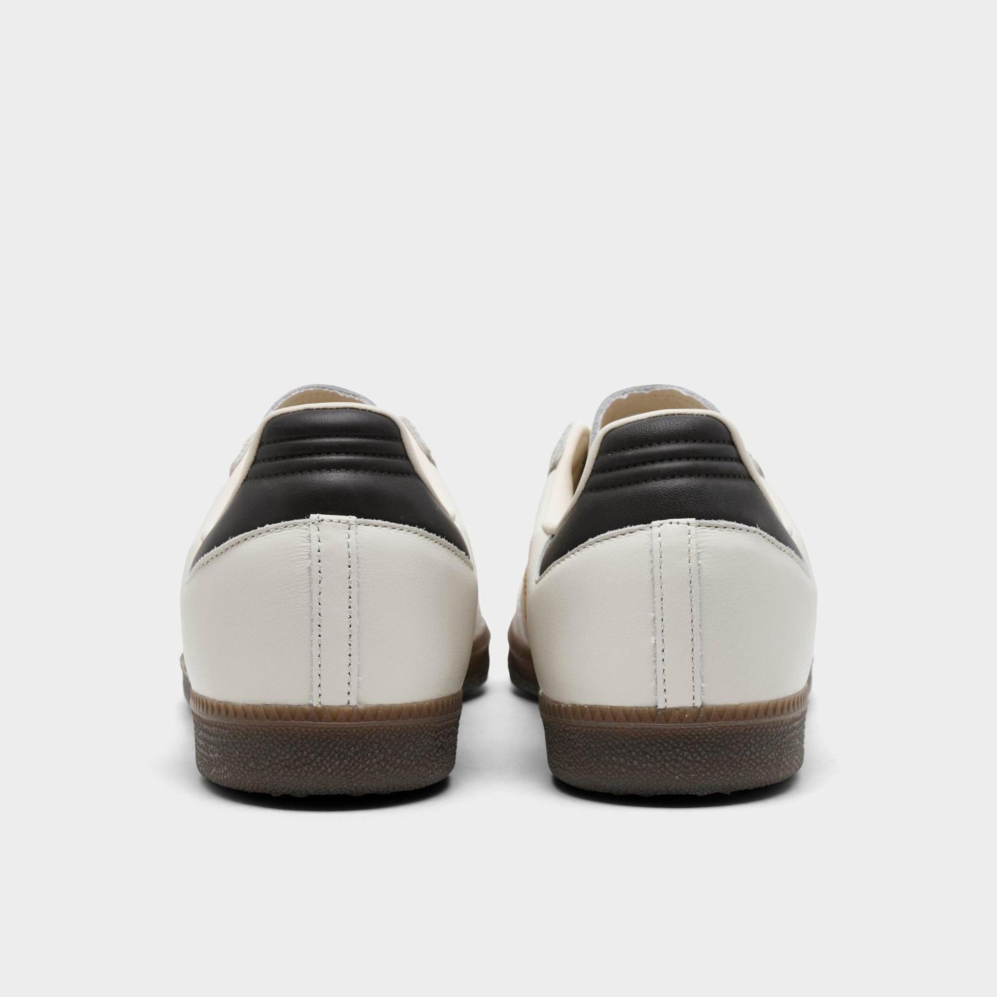 Men's adidas Originals Samba OG Casual Shoes - Part 2 - Chalk White/Magic Beige/Aurora Coffee - Back view