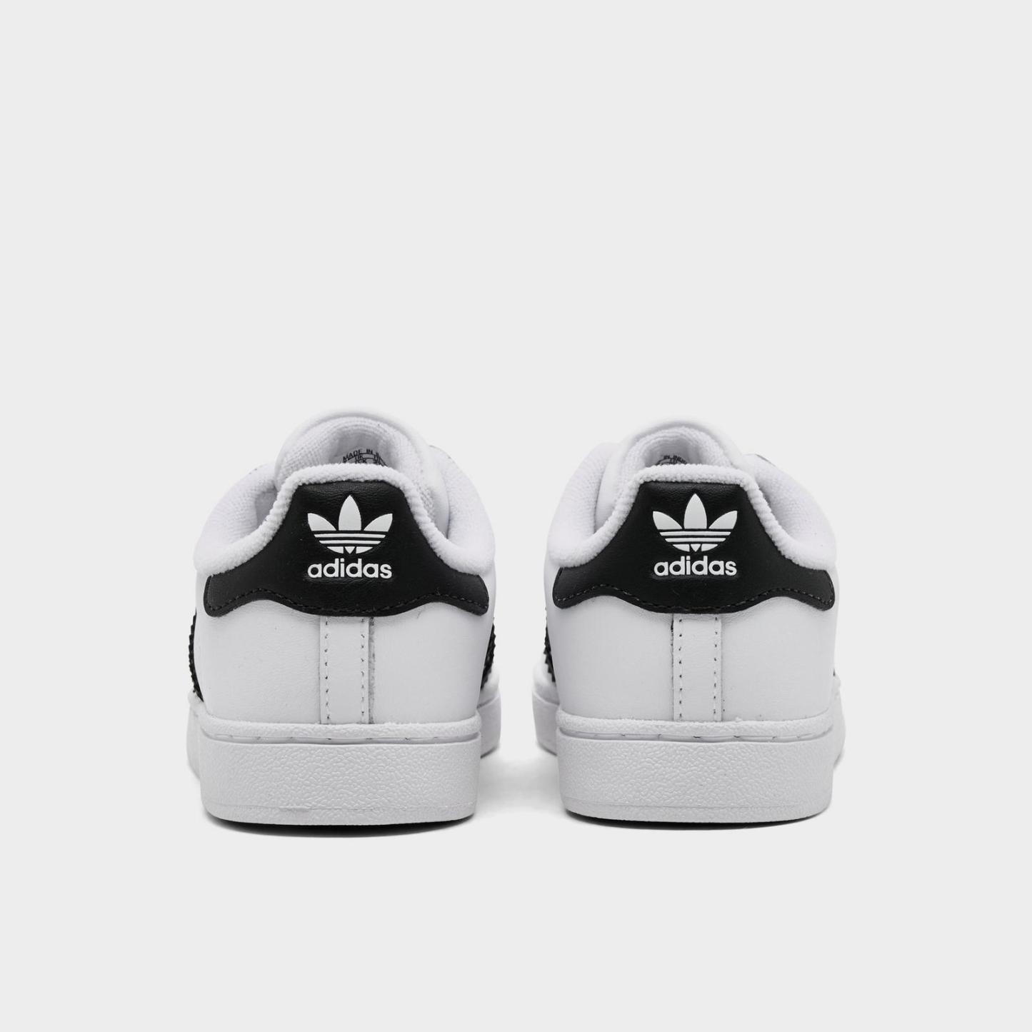 Kids' Toddler adidas Originals Superstar Casual Shoes - White/Black/White - view 4