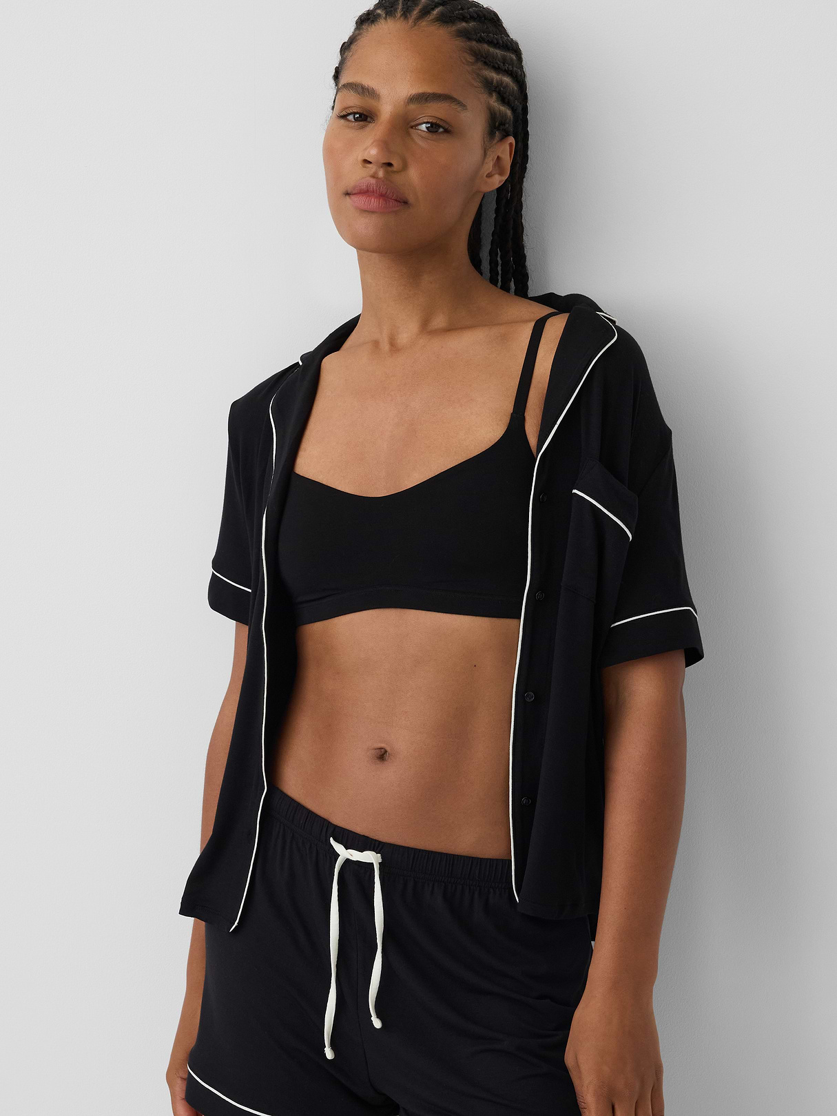 SoftMade Modal Bralette - True black