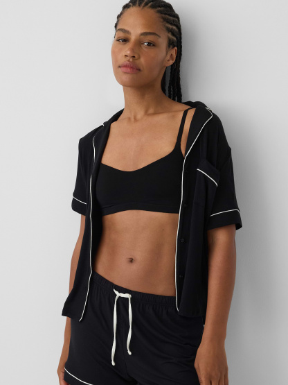 SoftMade Modal Bralette - True black