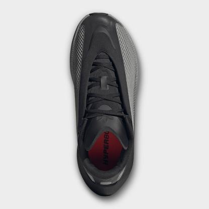 Men's adidas Originals HYPERBOOST EPHR Casual Shoes - Core Black/Solar Red/Silver Metallic - Top view