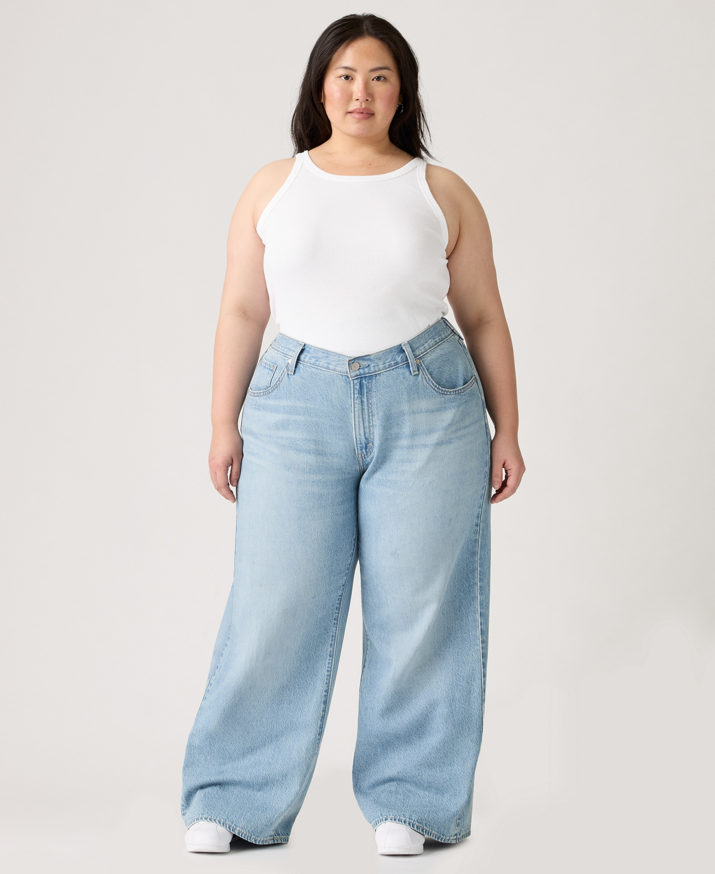 Levi's Women's Cinch-Waist Lightweight Baggy Jeans - Invested Indigo