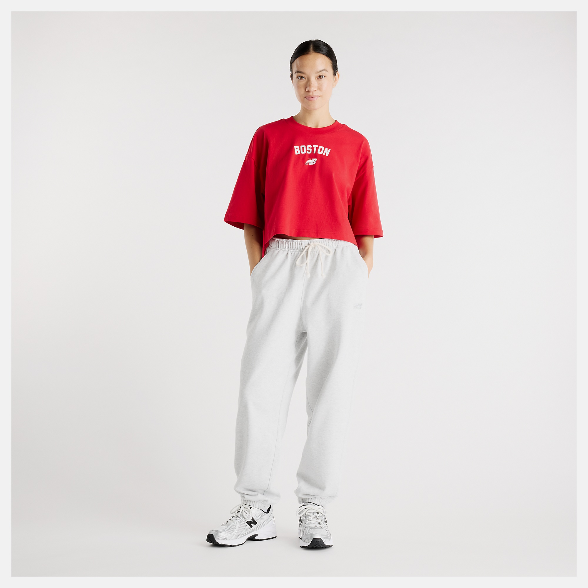 New Balance Boston City Waist Length T-Shirt, WT61W25ATRE