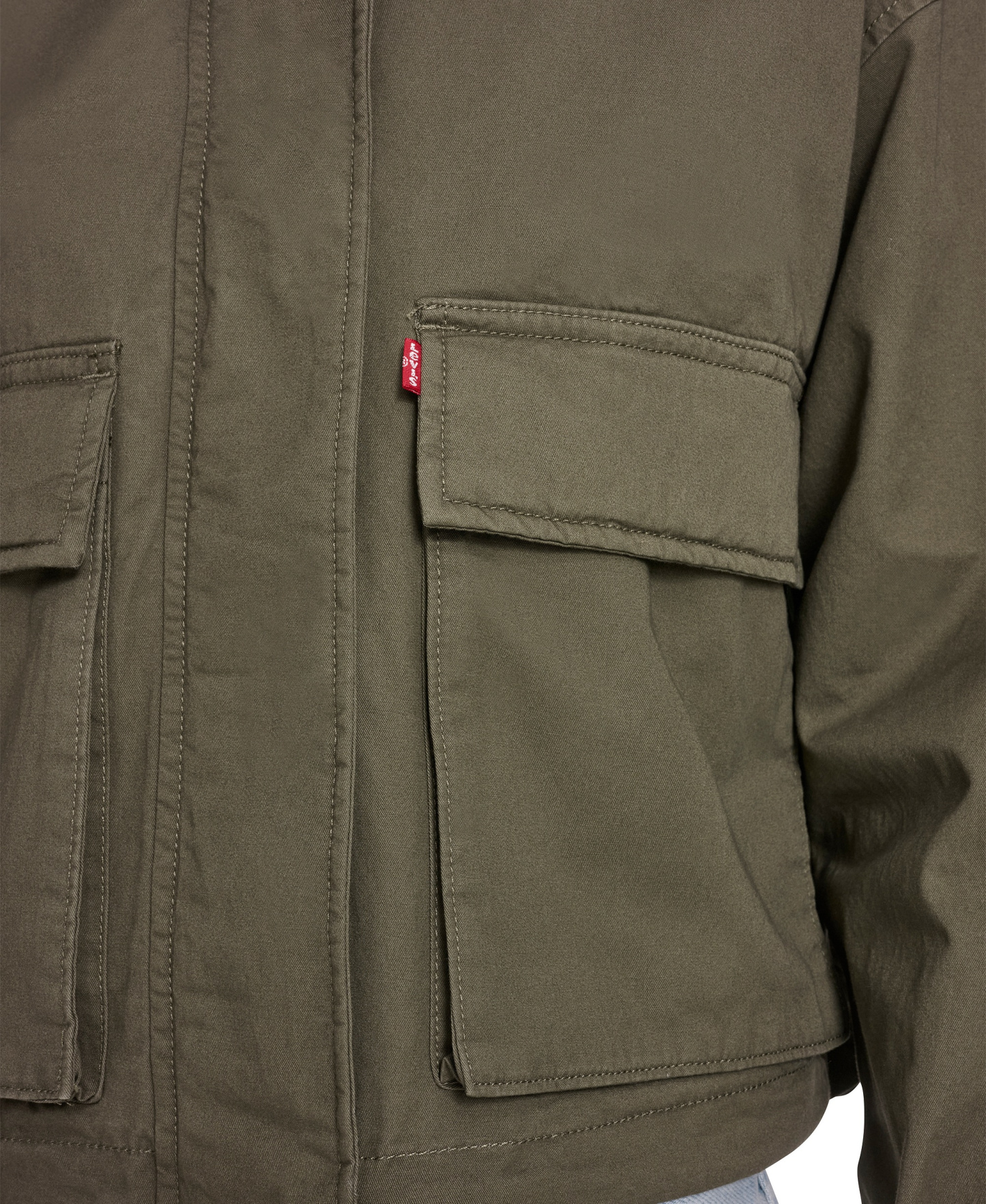 Levi's Women's Cropped Surplus Jacket - Olive