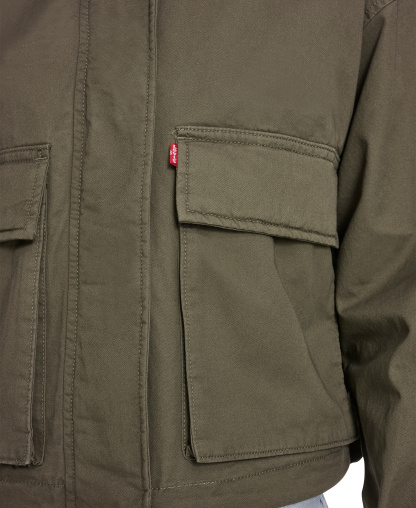 Levi's Women's Cropped Surplus Jacket - Olive