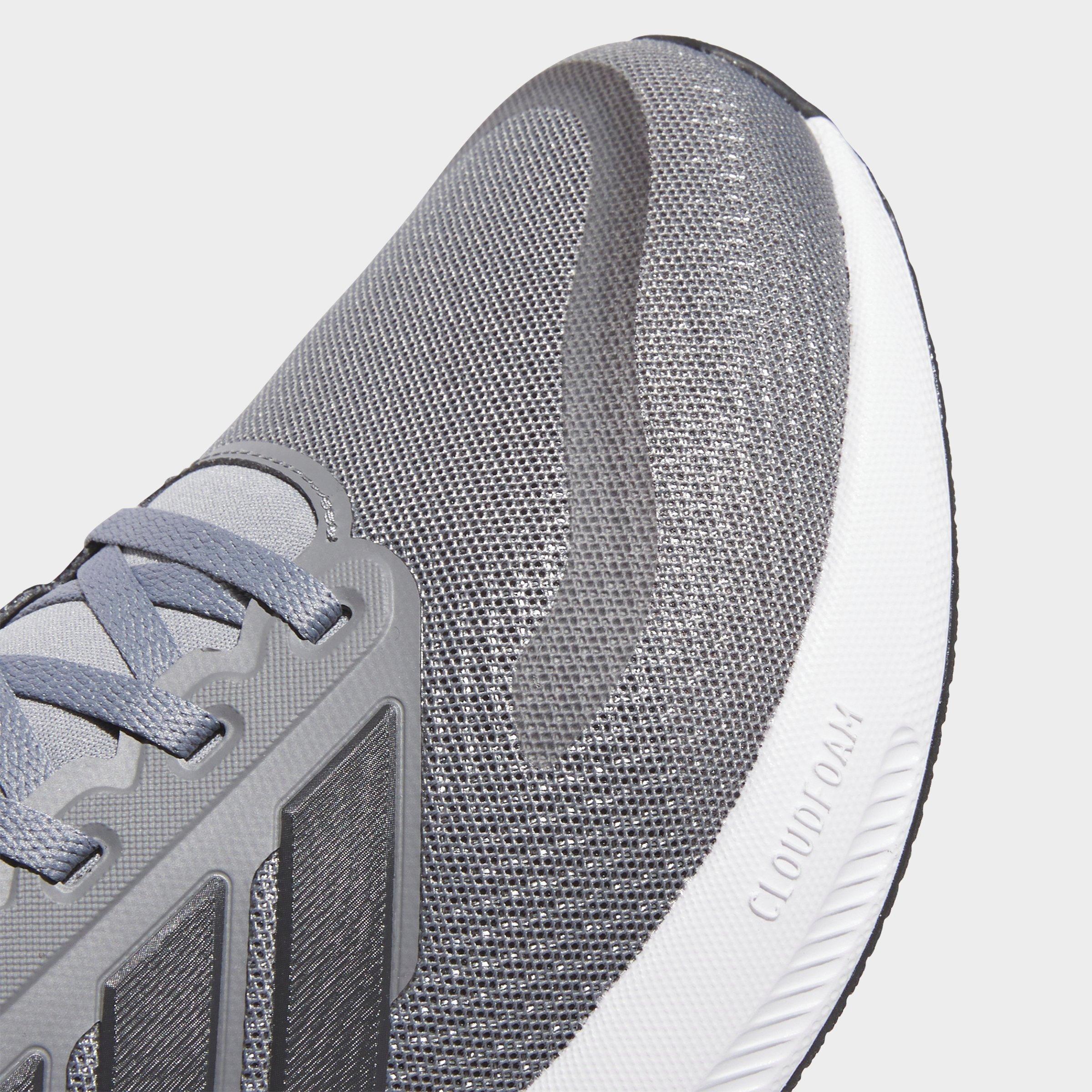 Men's adidas Runfalcon 5 Running Shoes (Wide Width) - Grey/Carbon/Cloud White - Detail shot