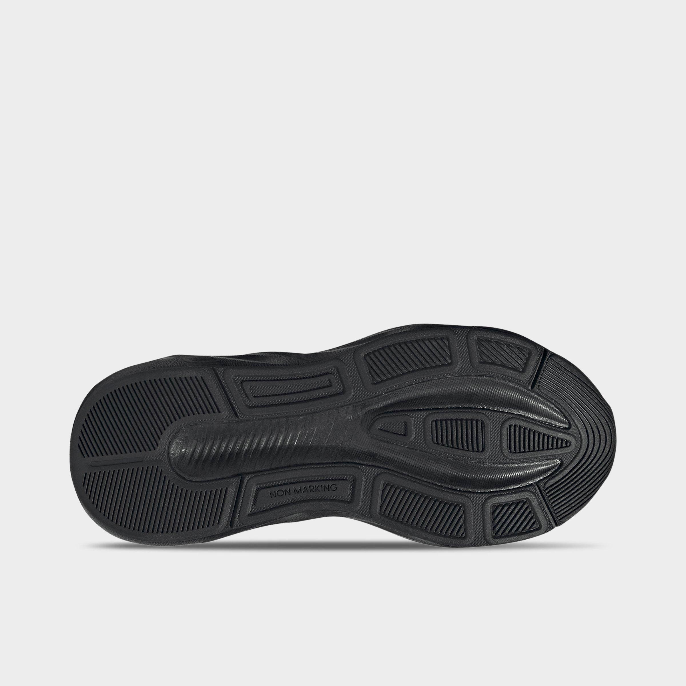 Big Kids' adidas Galaxy 8 Running Shoes - Core Black/Core Black/Core Black - Bottom view