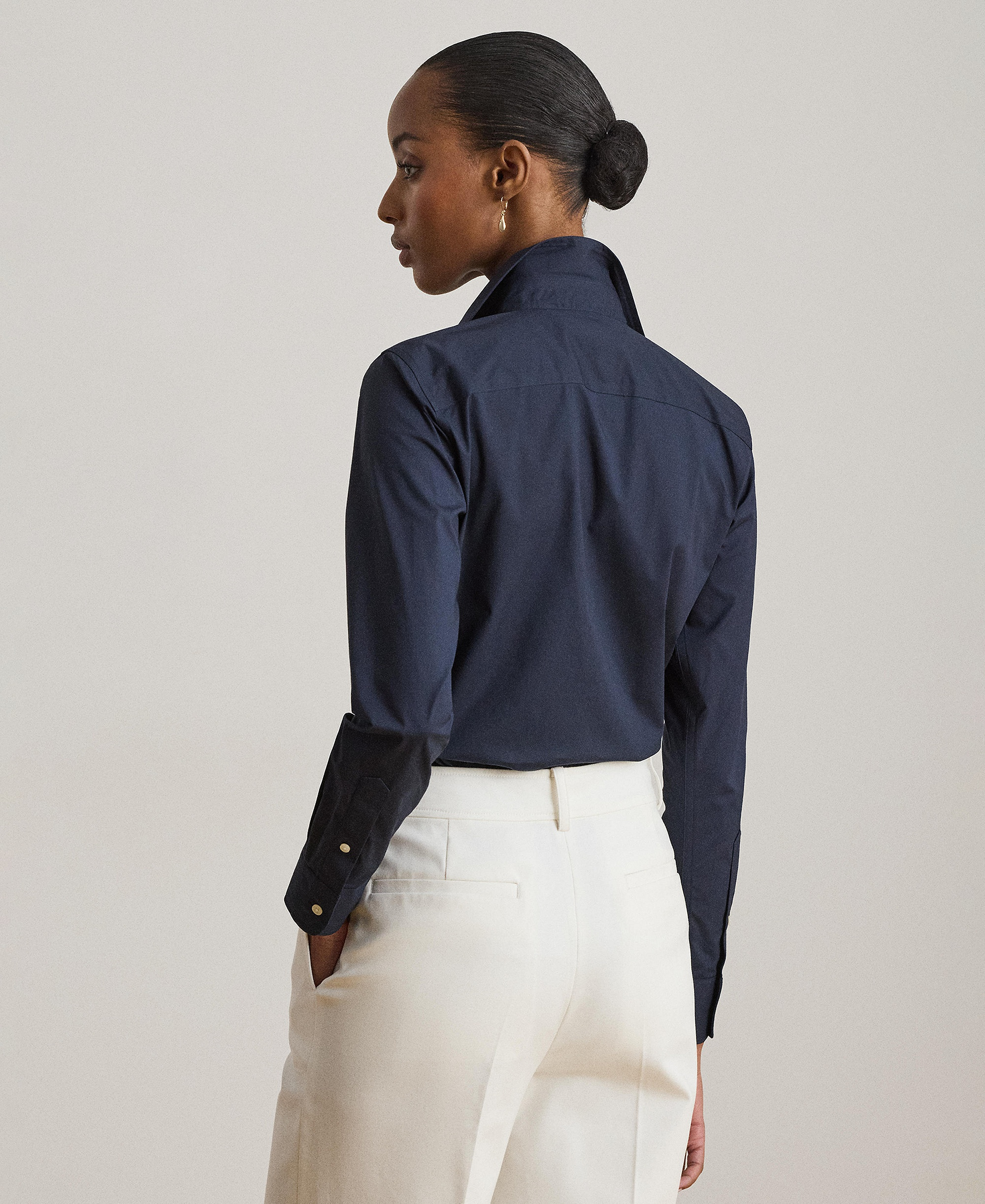 Lauren Ralph Lauren Non-Iron Straight-Fit Shirt - Lauren Navy