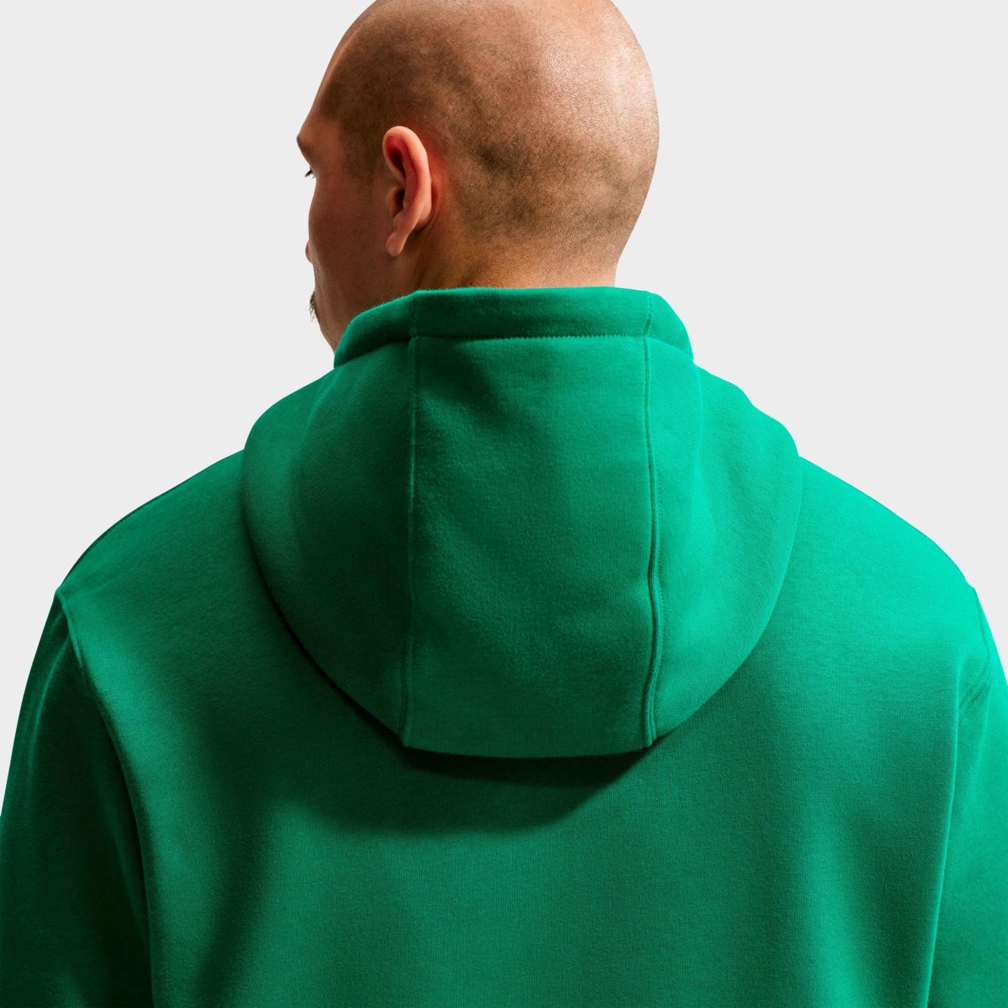 Men's Nithtke Club Fleece Embroidered Premium Full-Zip Hoodie - Part 1 - Malachite/Malachite/White