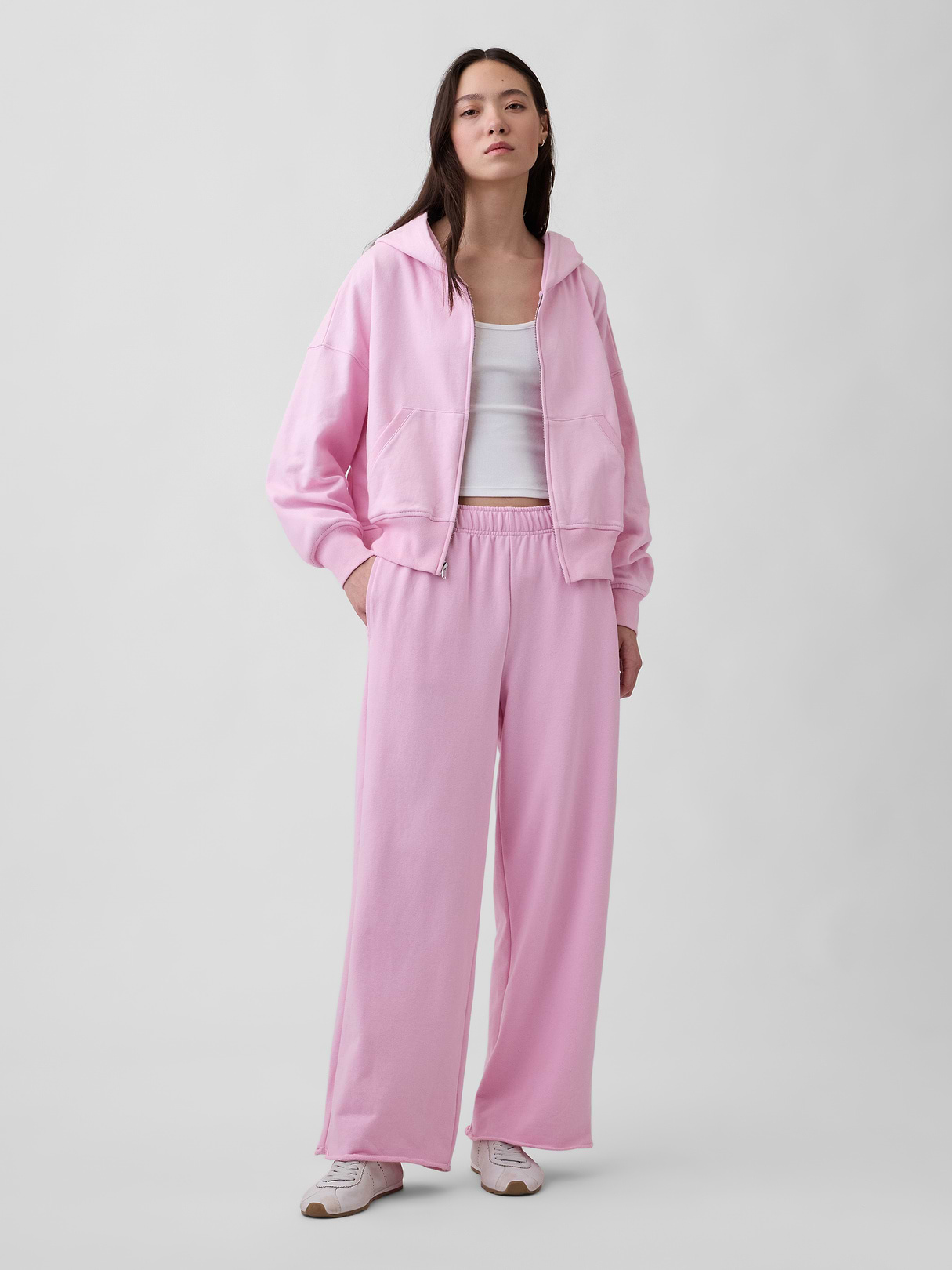 Mid Rise VintageSoft Terry Loose Sweatpants - Primrose pink