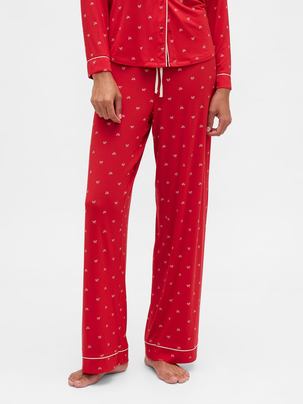 SoftMade Modal PJ Pants - Red bows