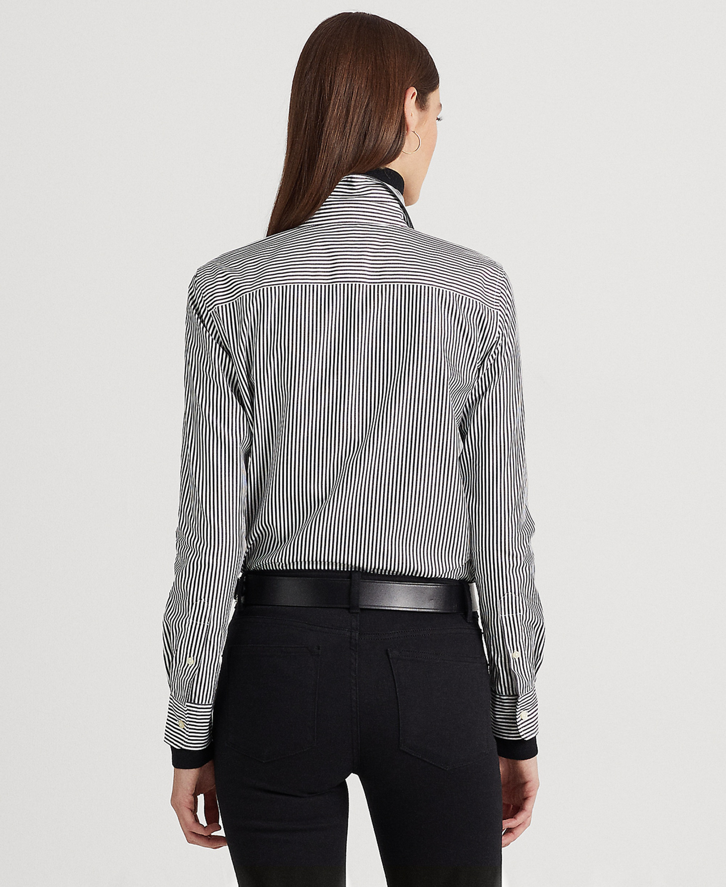 Lauren Ralph Lauren Non-Iron Straight-Fit Shirt - Black/White