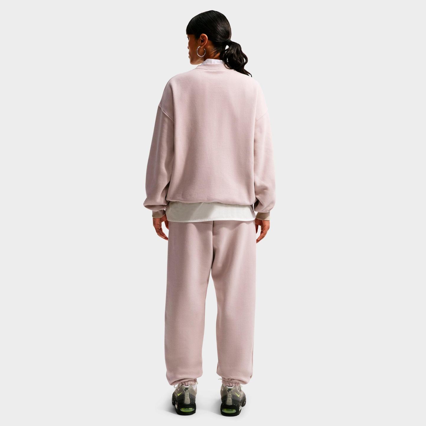 Women's Nithtke Studio Fleece Medium-Weight Camo High-Rise Oversized Cuffed Pants - Cream II/Sail