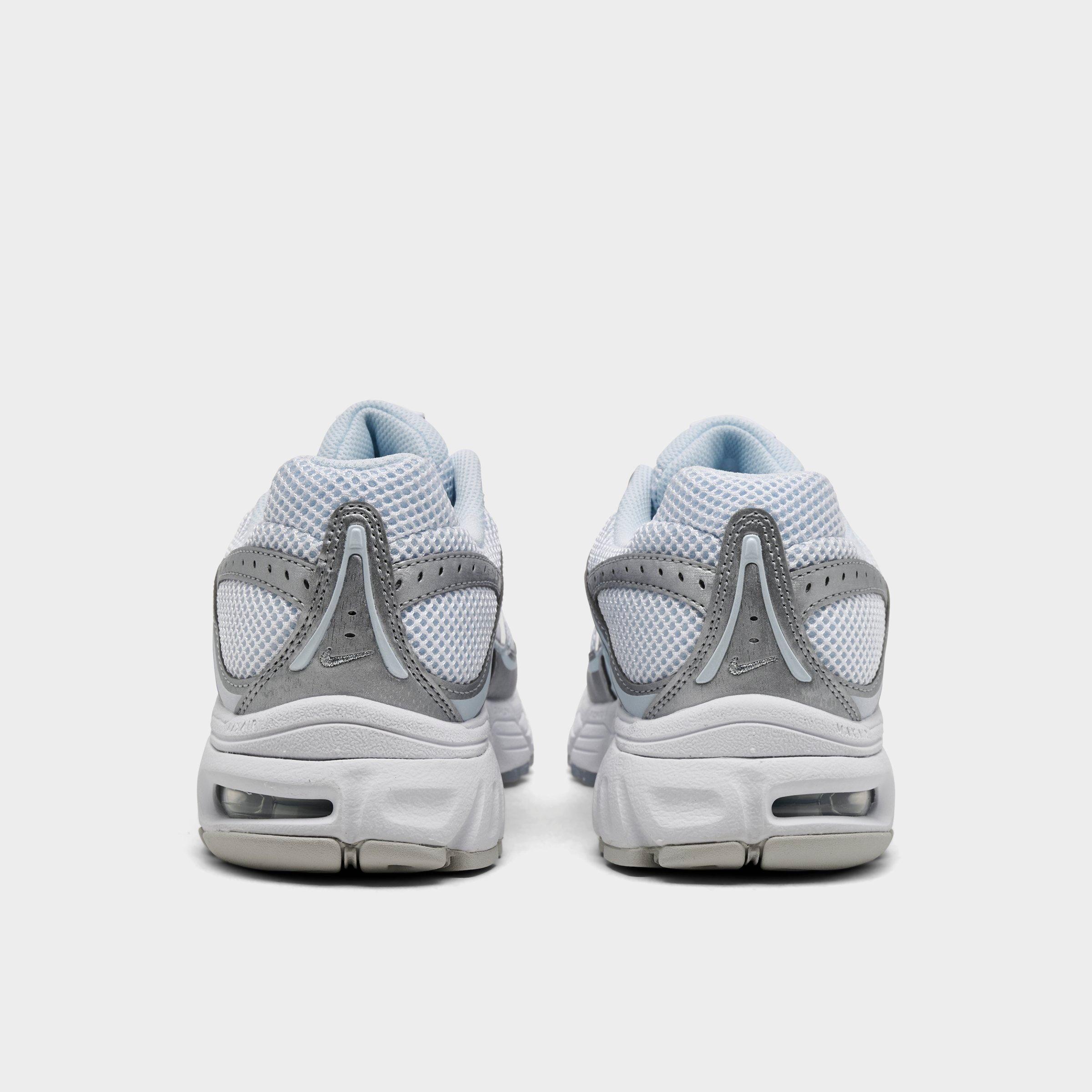 Women's Nithtke Air Max Moto 2K Casual Shoes - Part 1 - White/Metallic Silver/Blue Tint - Back view