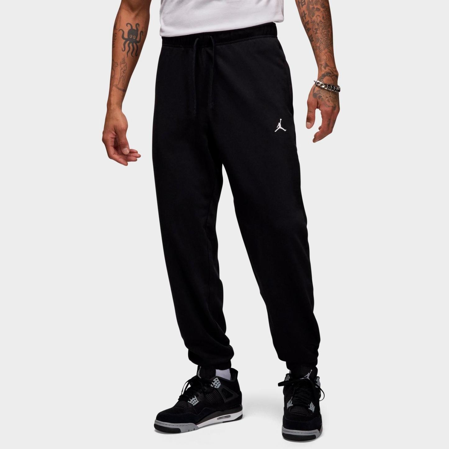 Men's Jordan Dri-FIT Sport Crossover Fleece Jogger Pants - Black/White - view 1