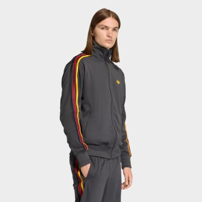 Men's adidas Originals adicolor Sport Firebird Track Jacket - Utility Black/Collegiate Gold/Team Power Red - view 1