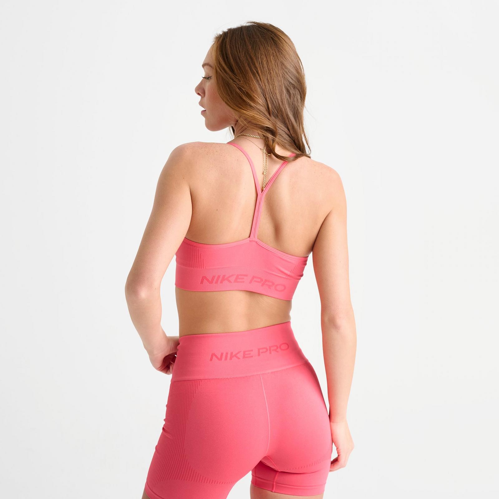 Women's Nike Pro Seamless Light-Support Padded Sports Bra - Sea Coral