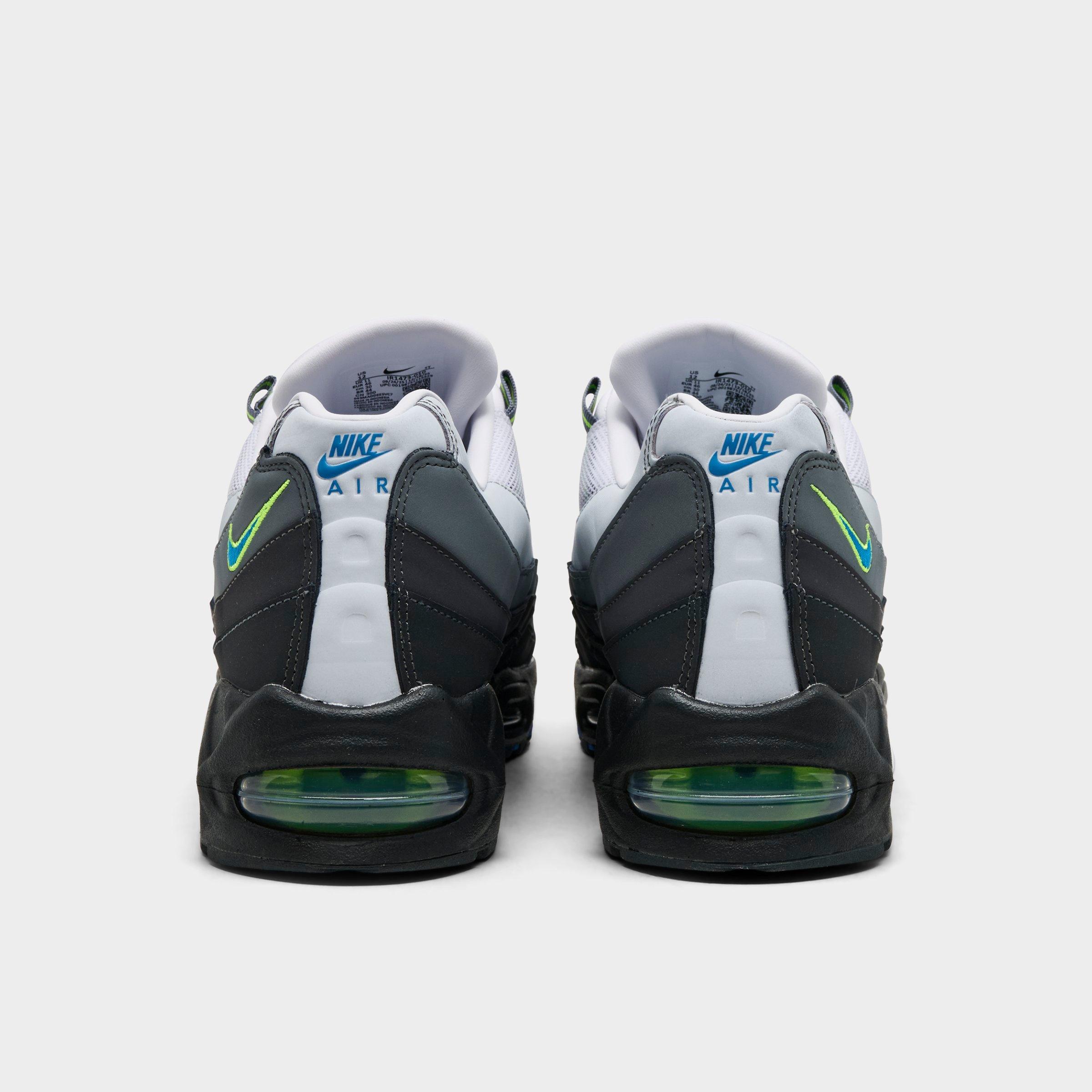 Men's Nithtke Air Max 95 Big Bubble Scorpion Casual Shoes - Part 2 - Black/Photo Blue/Action Green/Anthracite/White/Iron Grey - Back view